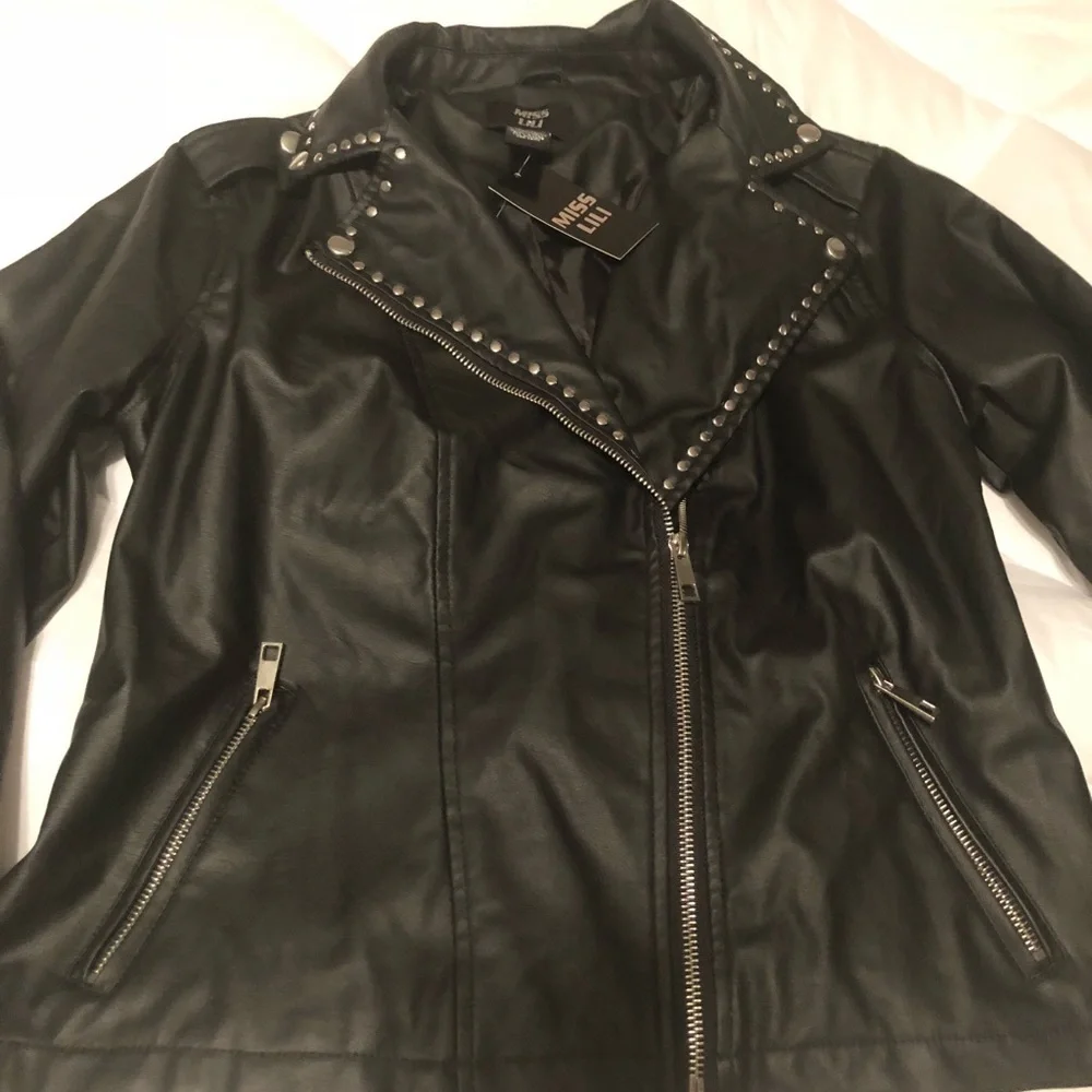 Miss Lili Small Stylish Biker Jacket - Picture 2 of 7